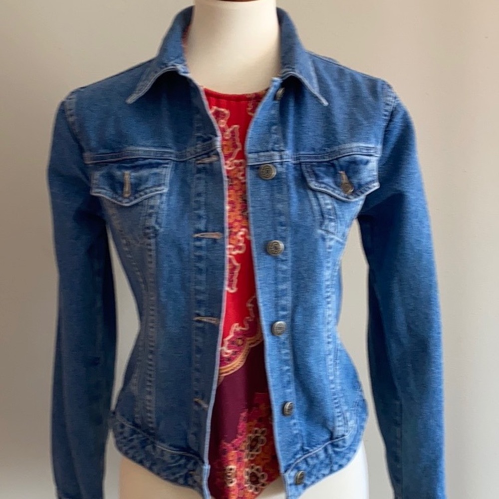 Jean Jacket with Eagle print